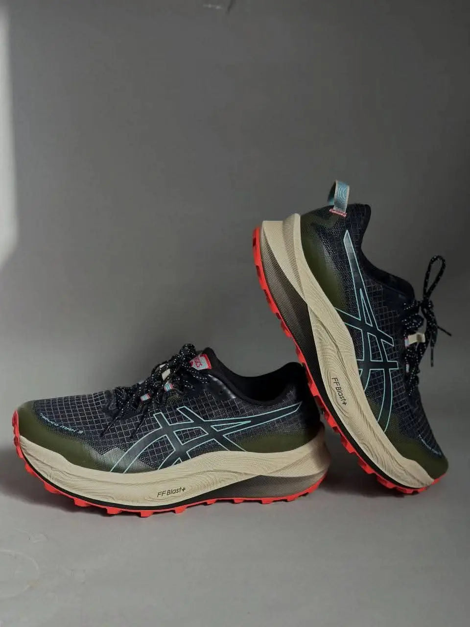 ASics Trabuco MaX Black Green Shoes
