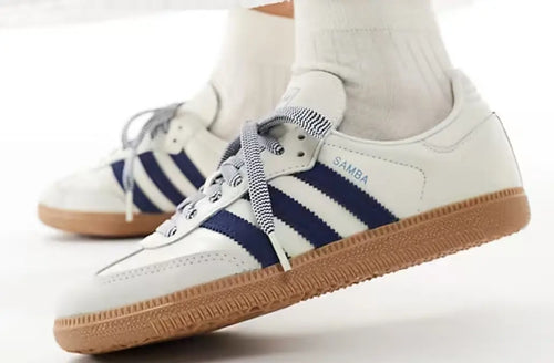 Adi_das. Samba Off White Navy Blue