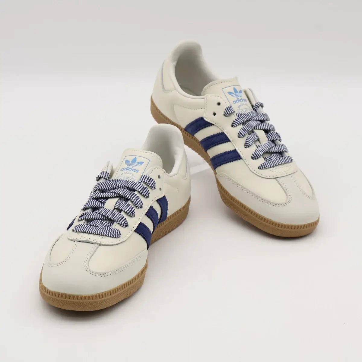 Adi_das. Samba Off White Navy Blue